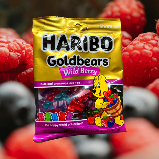 NEW Haribo Goldbears Wild berry Flavor