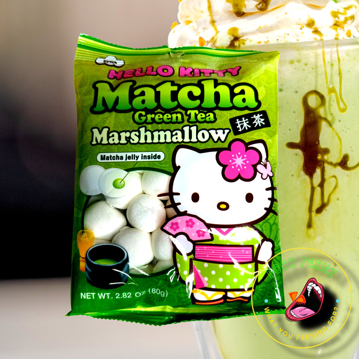 Hello Kitty Matcha Green Tea Marshmallows (Japan)