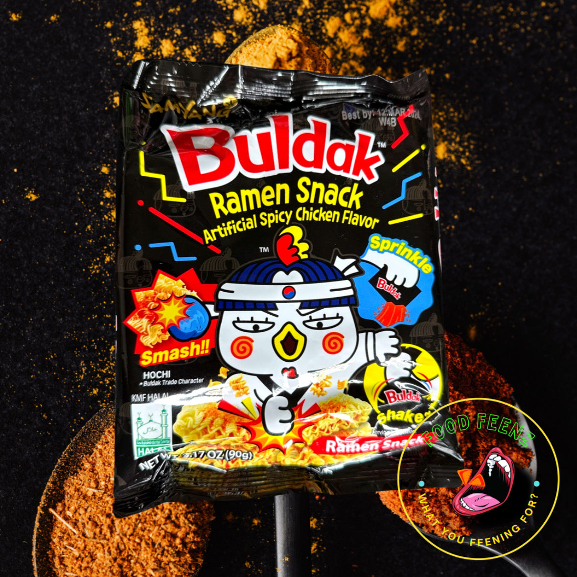 Buldak Smash & Eat Spicy Chicken Ramen Snack