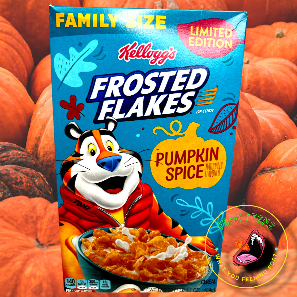 NEW Frosted Flakes Pumpkin Spice Cereal (Limited Edition) FAMILY SIZE