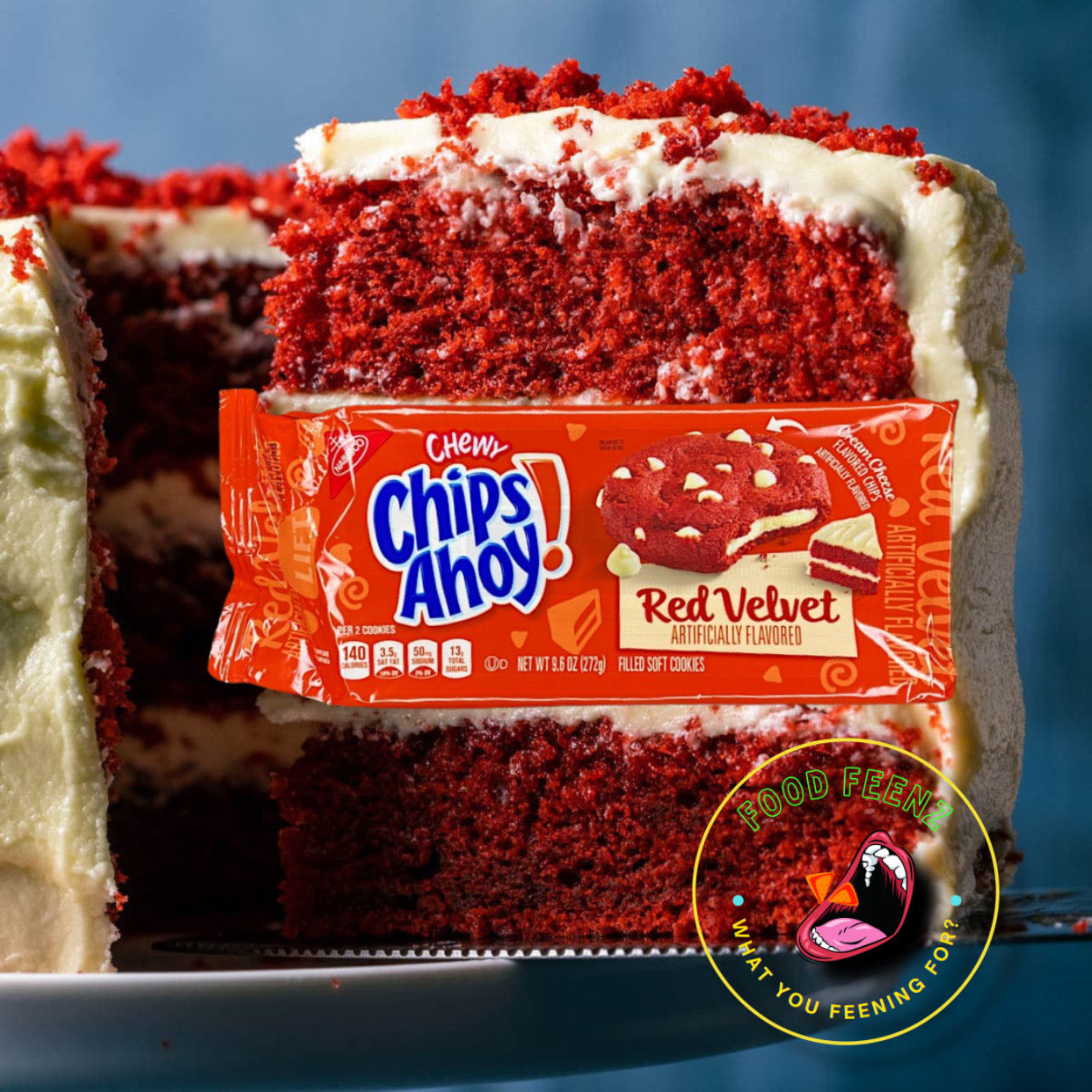 Chewy Chips Ahoy Red Velvet Cream Flavored