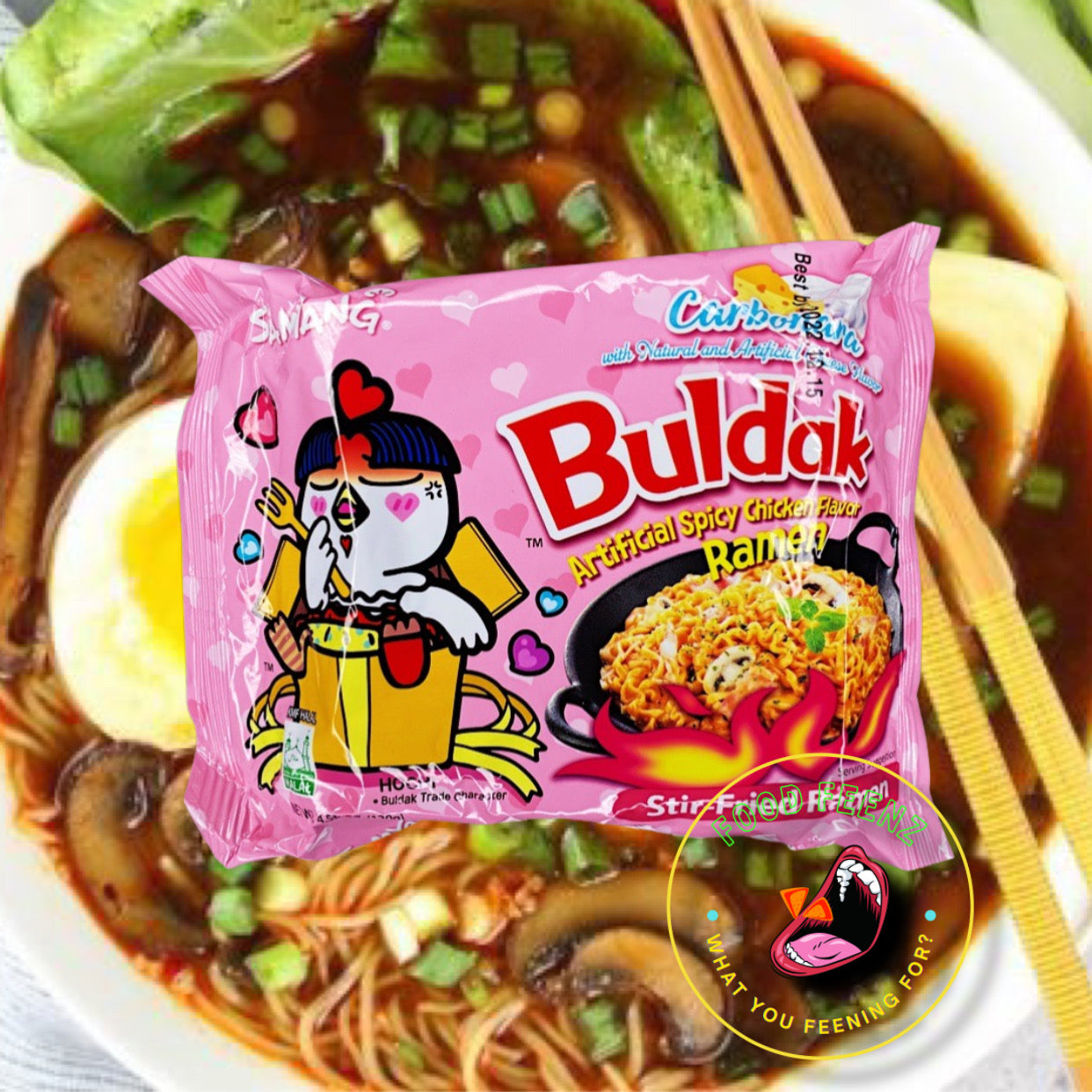 Buldak Spicy Chicken Carbonara Noodles (Korea)