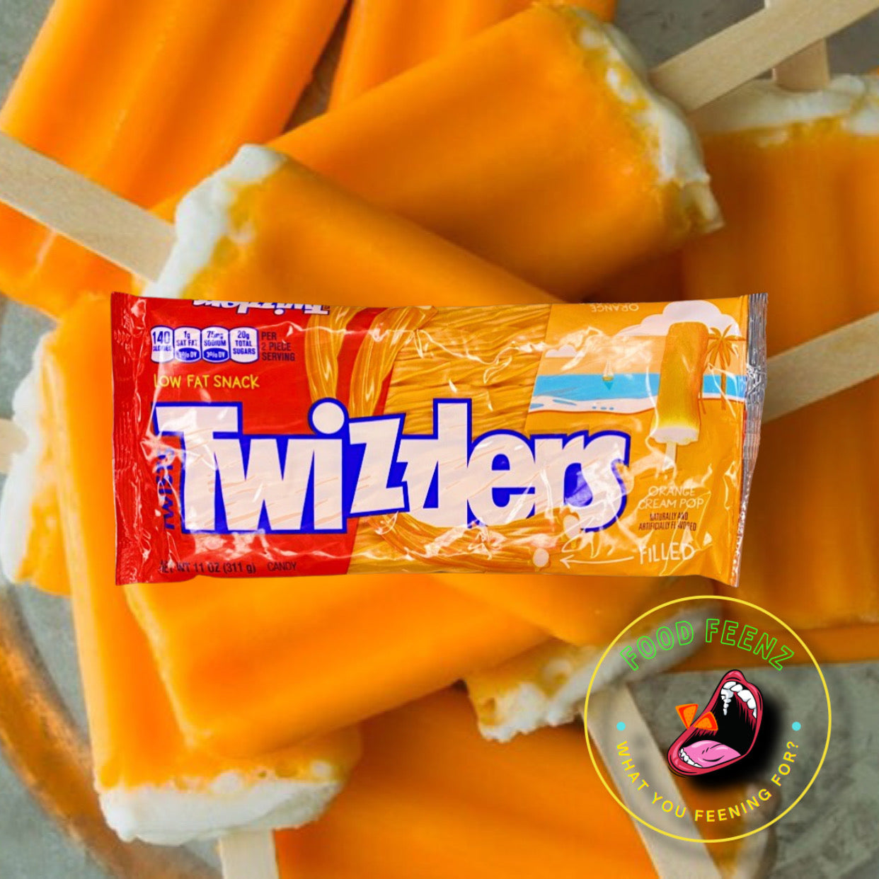 Twizzlers Orange Cream Pop
