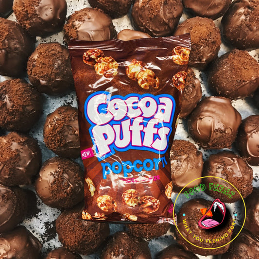 Cocoa Puffs Popcorn with Cocoa Glaze