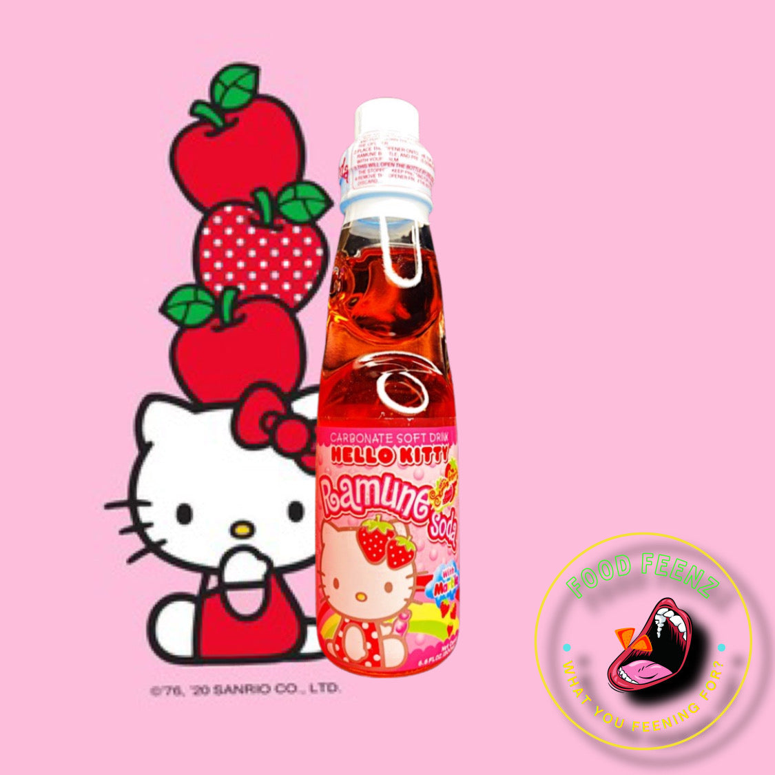 Hello Kitty Ramune Strawberry Flavor (Japan)