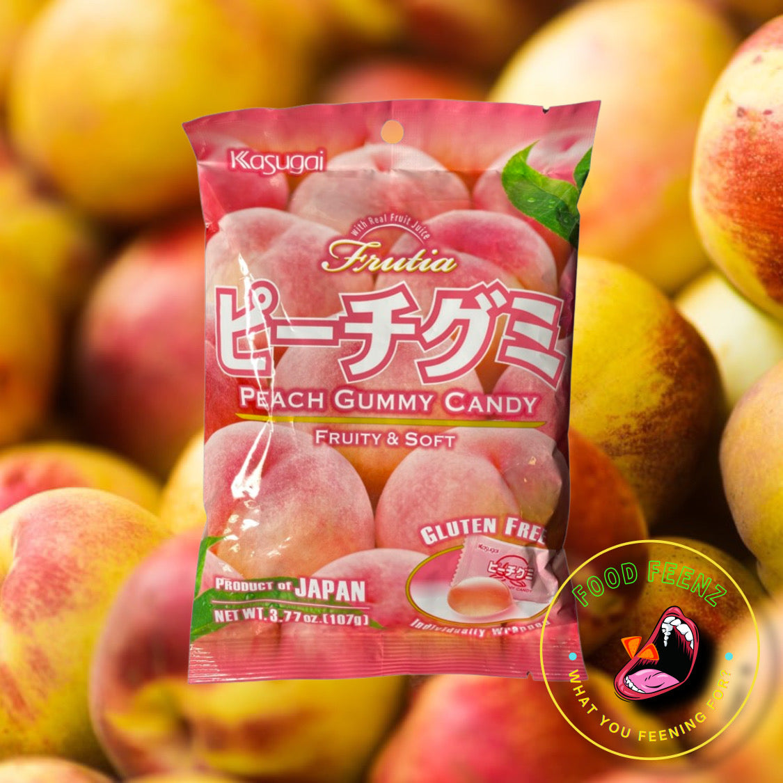 Kasugai Peach Gummy Candy (Japan)