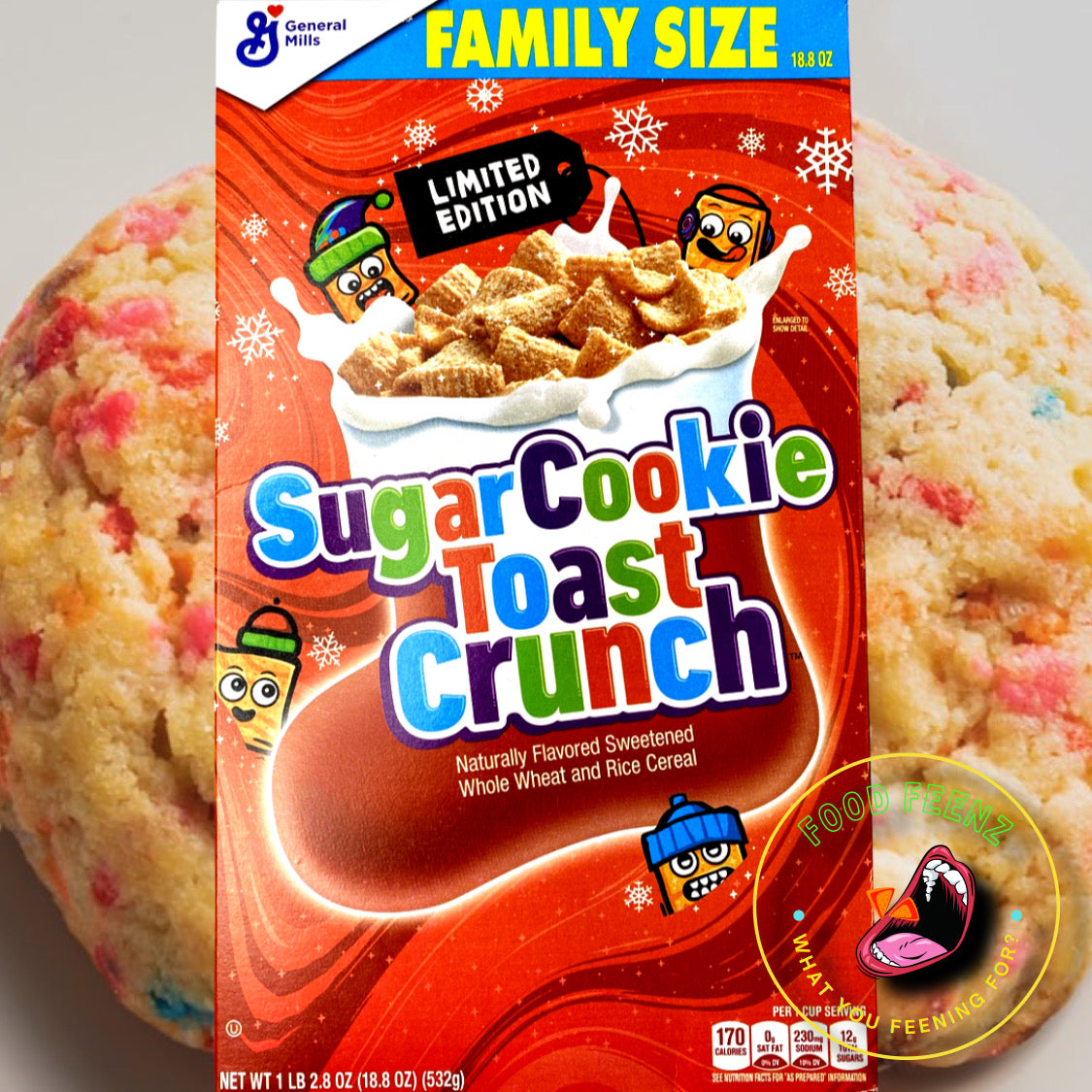 Sugar Cookie Toast Crunch Cereal (Family Size) - Limited Edition