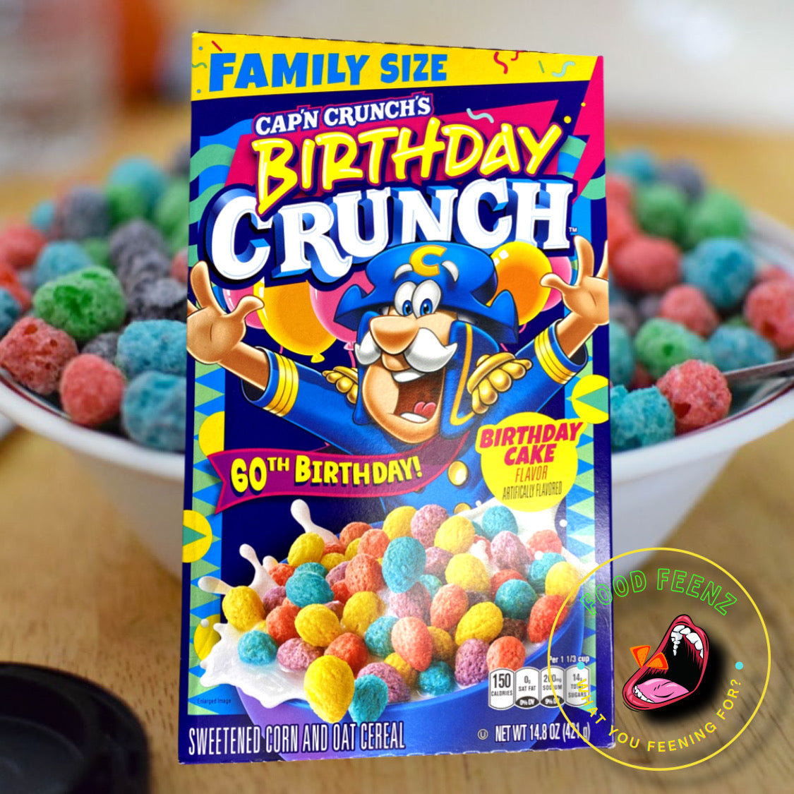 Cap'N Crunch's 60th Birthday Crunch Cereal