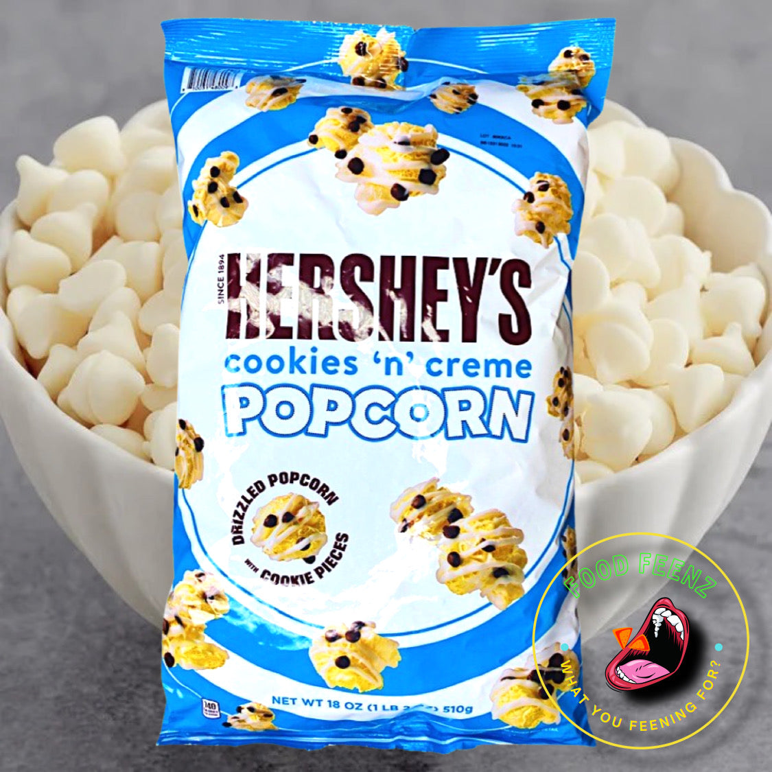 Hershey's Cookies & Creme Popcorn (HUGE BAG)