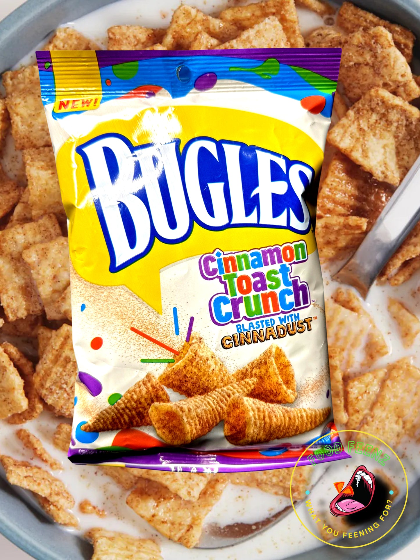 NEW Bugles Cinnamon Toast Crunch Flavor