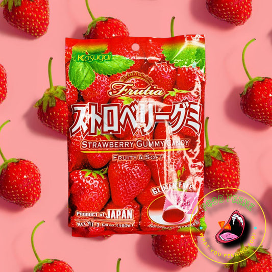 Kasugai Strawberry Gummy Candy (Japan)